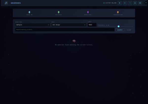 Memory System - Dark Theme