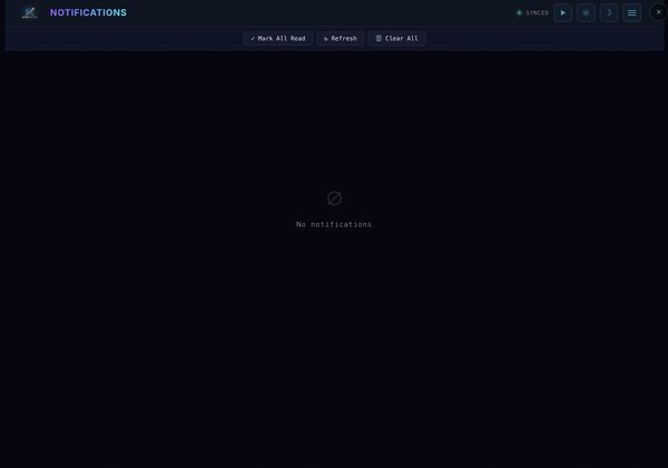 Notifications - Dark Theme