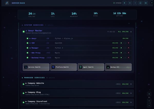 Server Rack - Dark Theme