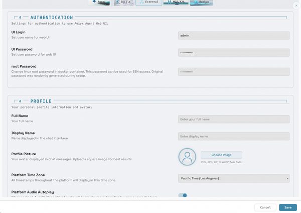 Settings - Light Theme
